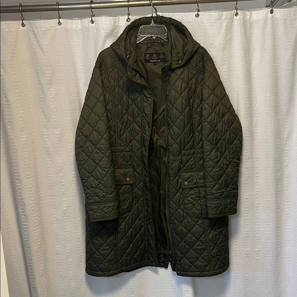Barbour Olive Jenkins Quilt jacket